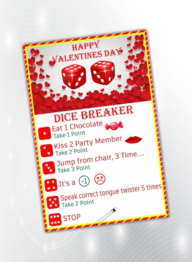 PartyStuff Paper Games - Valetine Dice Breaker (48 Piece) - Image 1